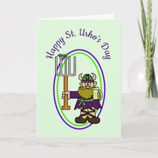 Blanco St. Urho's Day Card voor aanpassing Kaart (Voorkant)
