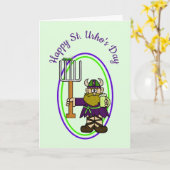 Blanco St. Urho's Day Card voor aanpassing Kaart (Gele Bloem)