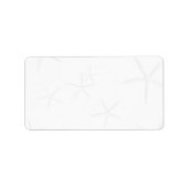 Blanco, staartvis Adresetiketten Etiket (Voorkant)
