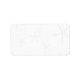 Blanco, staartvis Adresetiketten Etiket