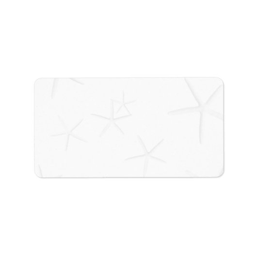 Blanco, staartvis Adresetiketten Etiket (Voorkant)