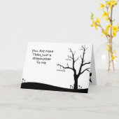 Blanco stiefmoeder Kaart (Gele Bloem)