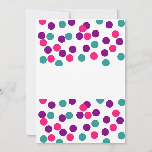 Blanco stip aankondigingskaart aankondiging (Voorkant)