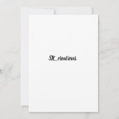 Blanco stip aankondigingskaart aankondiging (Achterkant)