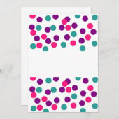 Blanco stip aankondigingskaart aankondiging (Voorkant / Achterkant)