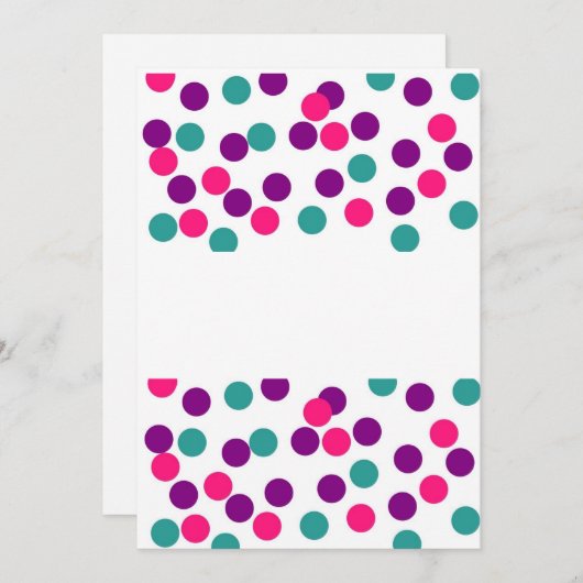 Blanco stip aankondigingskaart aankondiging (Voorkant / Achterkant)