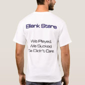 Blanco streep afgebroken t-shirt (Achterkant)