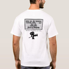 Blanco t-shirt van de Navy MOPIC School