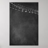 Blanco teken met alkboard en lichte stralen: DIY Poster (Voorkant)