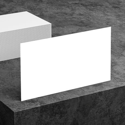 Blanco twee aan de zijkant witte Visitekaartjes