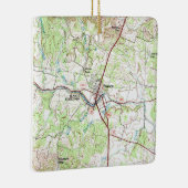 Blanco TX Topo Map Keramisch Ornament (Rechts)
