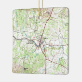 Blanco TX Topo Map Keramisch Ornament (Links)