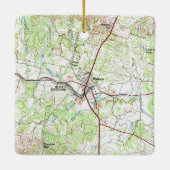 Blanco TX Topo Map Keramisch Ornament (Achterkant)