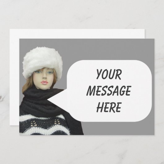 Blanco uitnodiging (Voorkant / Achterkant)