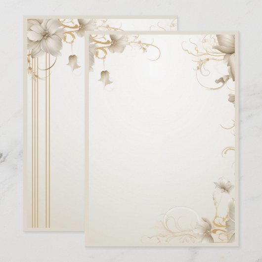 Blanco uitnodiging (Voorkant / Achterkant)