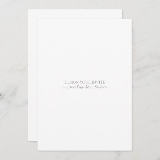 Blanco uitnodiging | 5x7 (Voorkant / Achterkant)