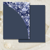 Blanco uitnodiging DIY Arch Navy Blue Floral