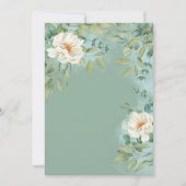 Blanco uitnodiging DIY Zilveren Salie Eucalyptus B (Voorkant)