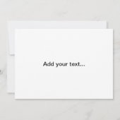 Blanco uitnodiging met prachtige tuinfoto (Achterkant)