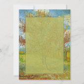 blanco uitnodiging, roze roze bleekboom in bloesem kaart (Voorkant)