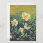 Blanco uitnodiging, Van Gogh Wild Rozen Kaart (Achterkant)