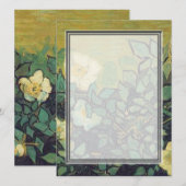 Blanco uitnodiging, Van Gogh Wild Rozen Kaart (Voorkant / Achterkant)