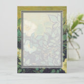 Blanco uitnodiging, Van Gogh Wild Rozen Kaart (Staand voorkant)