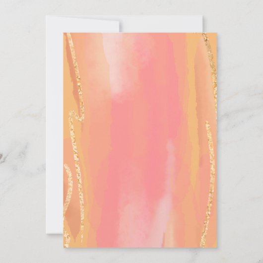 Blanco uitnodigingen doe-het-zelfroze tuinbloemen (Achterkant)