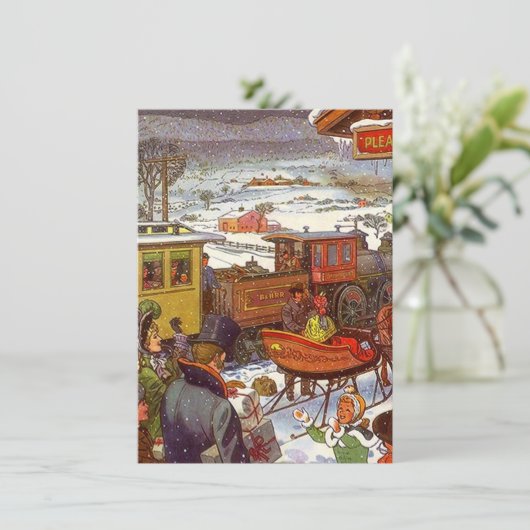 Blanco uitnodigingen voor reizigers in het buitenl (Staand voorkant)