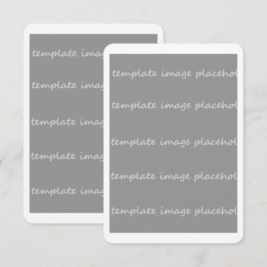 Blanco uitnodigingskaart 3.5x5 Voeg uw eigen afbee Kaart (Voorkant / Achterkant)