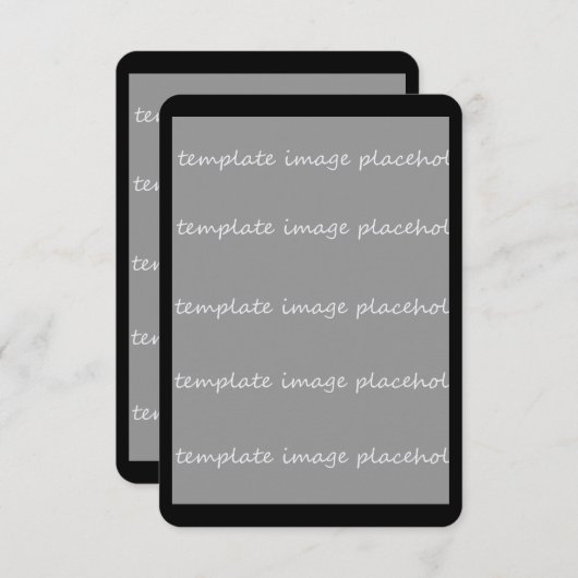 Blanco uitnodigingskaart 3.5x5 Voeg uw eigen afbee Kaart (Voorkant / Achterkant)