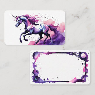 Blanco Unicorn Oracle-Kaarten Visitekaartje