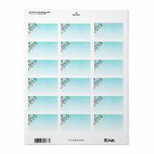 Blanco veertakken etiket (Full Sheet)