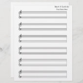 Blanco vel Music Piano 6-Staal (Voorkant / Achterkant)