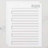 Blanco vel Music voor Piano en Voice (Voorkant / Achterkant)