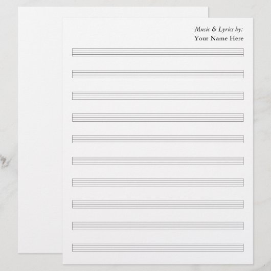 Blanco vel muziekstations zonder afwasmachines (Voorkant / Achterkant)