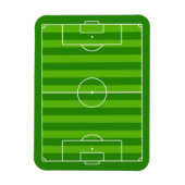 Blanco veld Voetbal (Football pitch) Magneet (Verticaal)