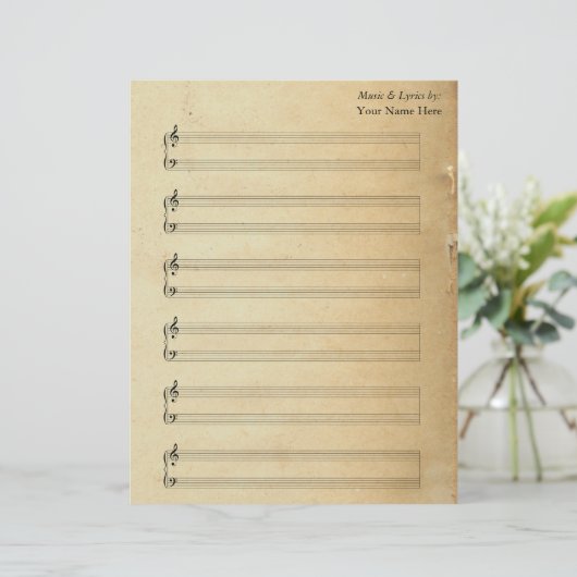  blanco vellen muziekpianostations (Staand voorkant)