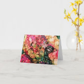 Blanco verblindend wenskaart kaart (Gele Bloem)