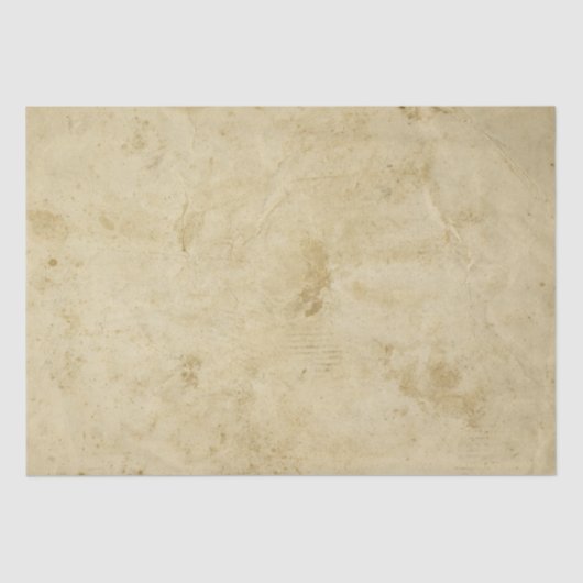 Blanco verkleurd perkamentoproer Antiek Tissuepapier (Voorkant)