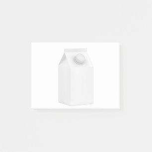 Blanco verpakking voor melk post-it® notes