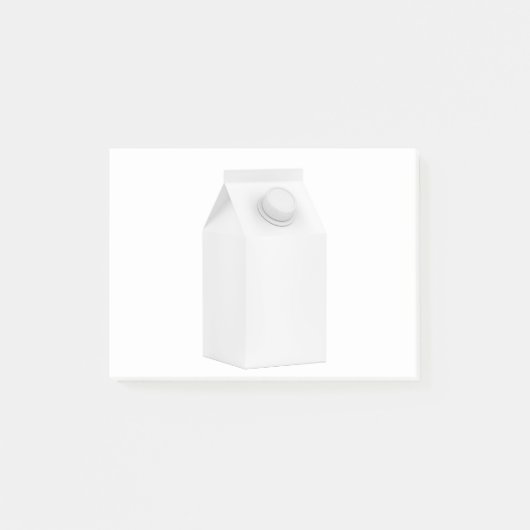 Blanco verpakking voor melk post-it® notes (Voorkant)