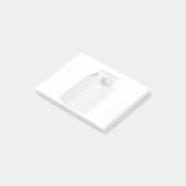 Blanco verpakking voor melk post-it® notes (Schuin)
