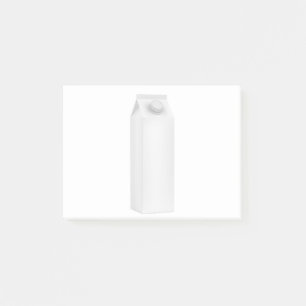 Blanco verpakking voor melk post-it® notes