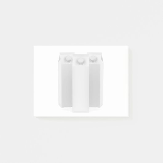 Blanco verpakkingen voor sap of melk post-it® notes (Voorkant)
