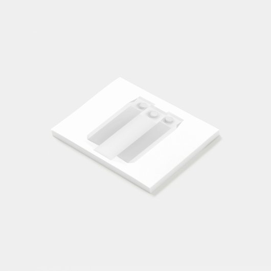 Blanco verpakkingen voor sap of melk post-it® notes (Schuin)