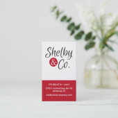 Blanco Visitekaartje (Staand voorkant)