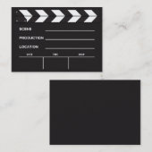 Blanco Visitekaartjes filmklapbord (Voorkant / Achterkant)