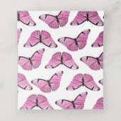 Blanco vlinder voor handgeschreven bruiloft plaatskaartje (Binnenkant ongevouwen)