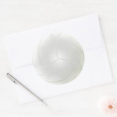 Blanco volleybalstickers om uw namen te schrijven ronde sticker (Envelop)